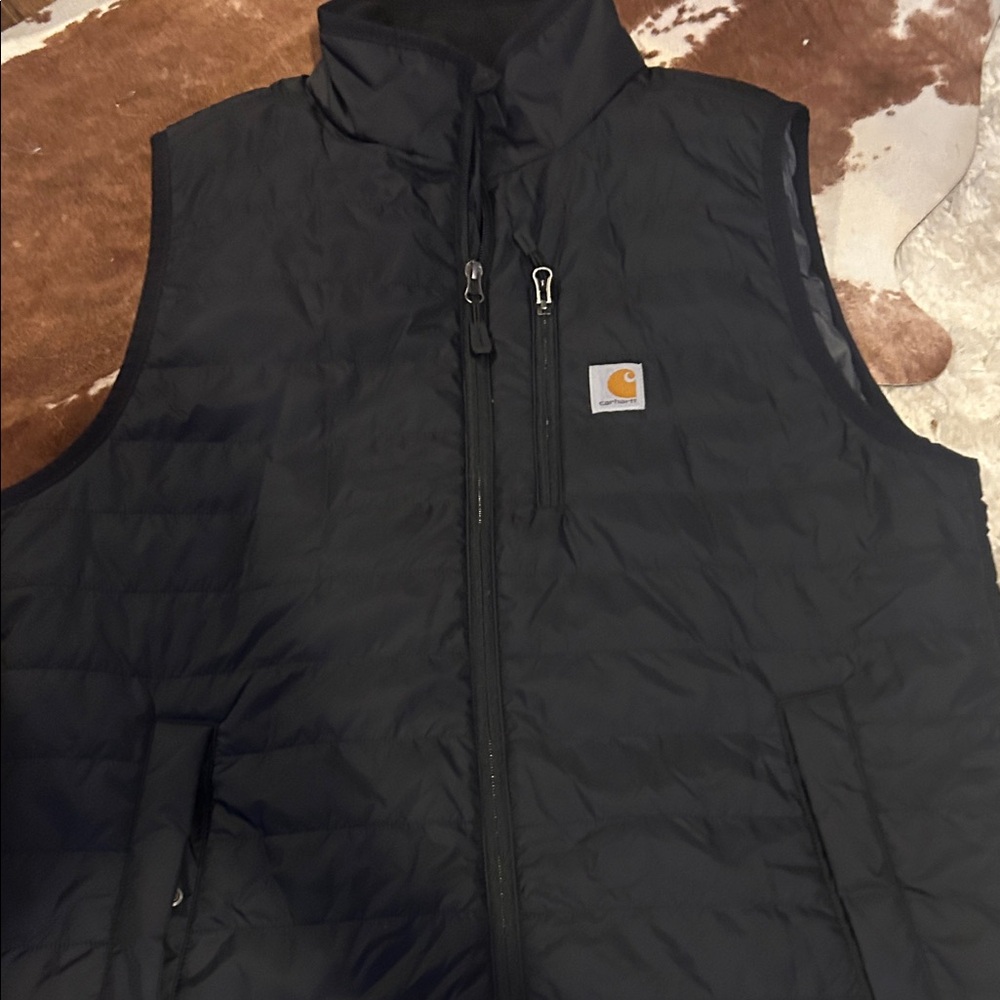 Carhartt Men's Dark Quilted Vest